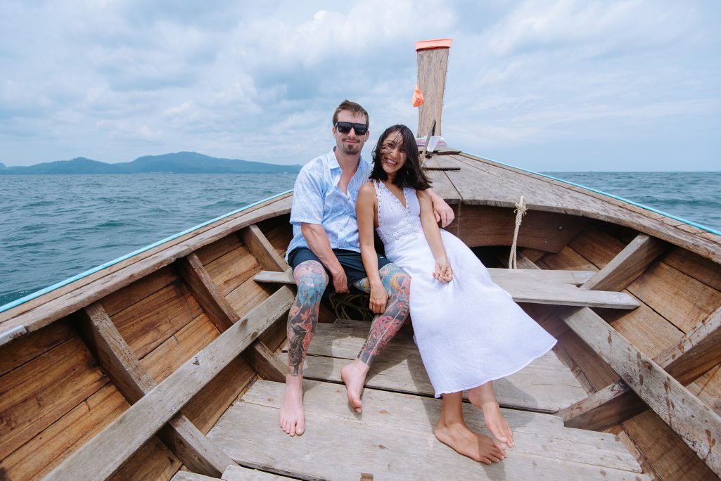 Krabi surprise proposal photographer, Krabi surprise proposal photography, Krabi surprise proposal photo at Hong island Krabi, Krabi surprise proposal planner, Krabi wedding planner, Krabi wedding decoration, Romantic on the beach at Krabi, Krabi photo travel, Krabi longtail boat, Krabi longtail boat for trip, Krabi beautiful island