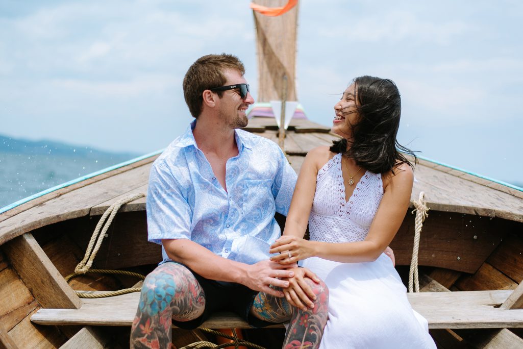 Krabi surprise proposal photographer, Krabi surprise proposal photography, Krabi surprise proposal photo at Hong island Krabi, Krabi surprise proposal planner, Krabi wedding planner, Krabi wedding decoration, Romantic on the beach at Krabi, Krabi photo travel, Krabi longtail boat, Krabi longtail boat for trip, Krabi beautiful island