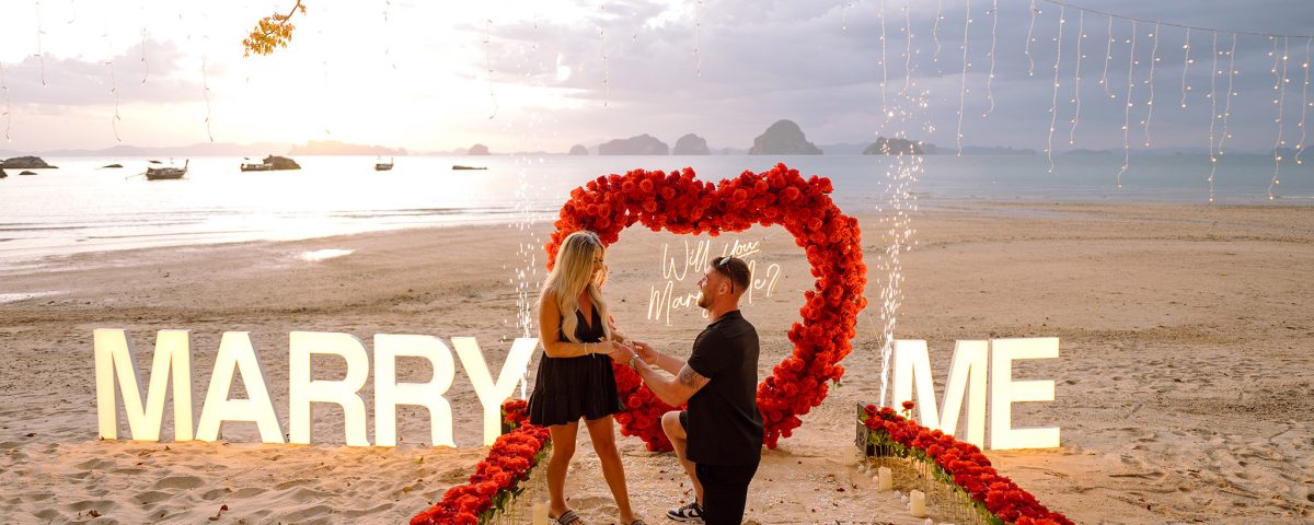 Krabi surprise proposal decoration planner, Krabi Wedding Planner, Krabi wedding, Krabi Wedding Planner, Krabi wedding organizer , Surprise proposal, Krabi surprise proposal photography, proposal decoration, surprise proposal photographer in Krabi