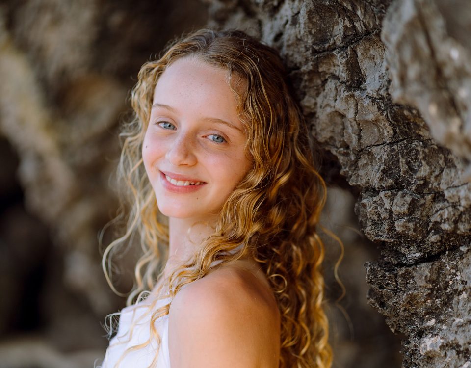 12 years old photo shoot, Bat Mitzvah photo shoot, Portrait, Solo, Railay beach