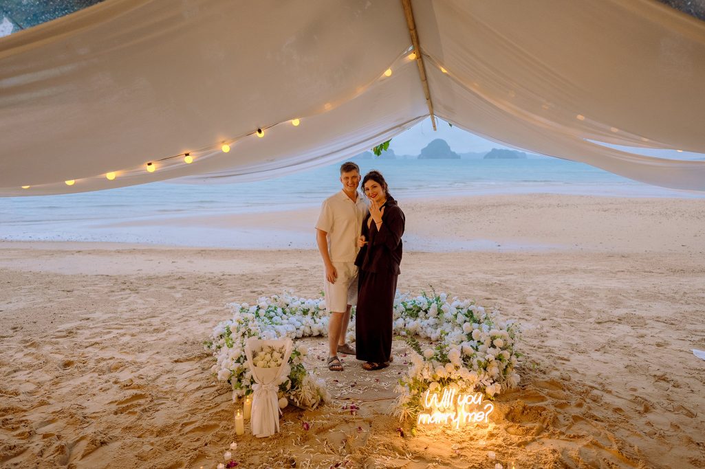 Krabi surprise proposal decoration planner, marriage proposal, Surprise proposal, Krabi Wedding Planner, Krabi planner