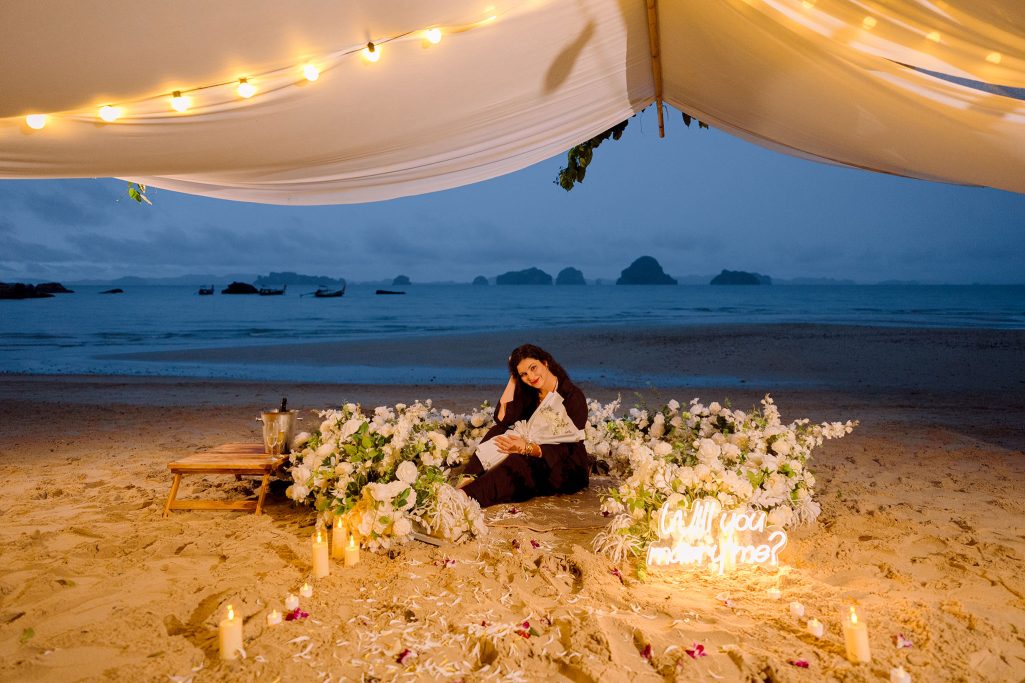 Krabi surprise proposal decoration planner, marriage proposal, Surprise proposal, Krabi Wedding Planner, Krabi planner