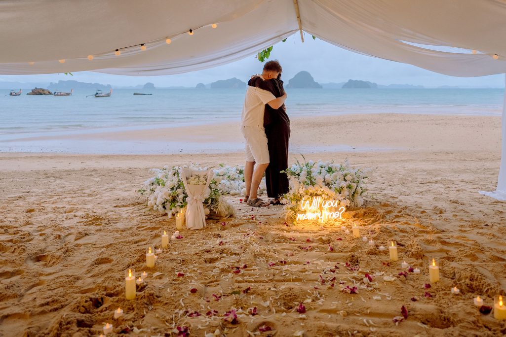 Krabi surprise proposal decoration planner, marriage proposal, Surprise proposal, Krabi Wedding Planner, Krabi planner