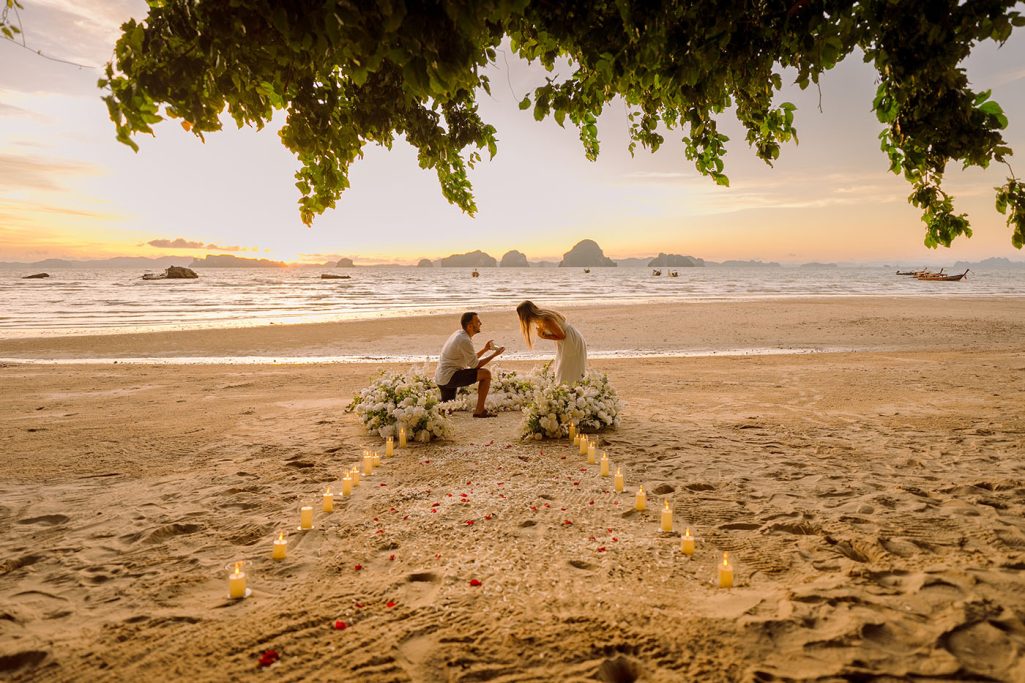 Krabi surprise proposal decoration planner, marriage proposal, Surprise proposal, Krabi Wedding Planner, Krabi planner