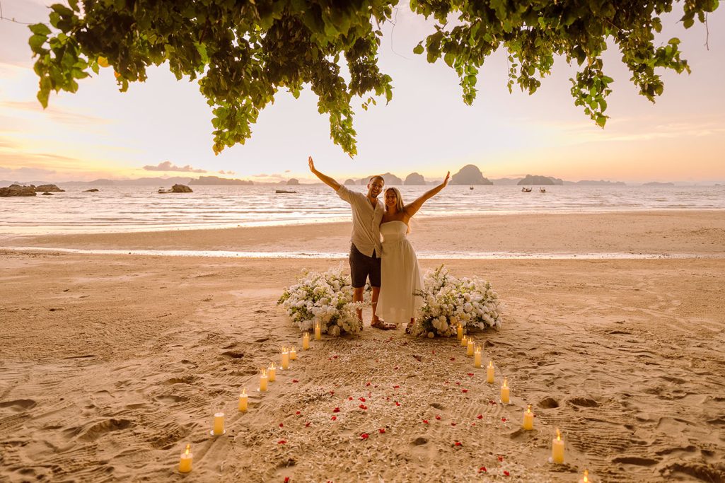 Krabi surprise proposal decoration planner, marriage proposal, Surprise proposal, Krabi Wedding Planner, Krabi planner