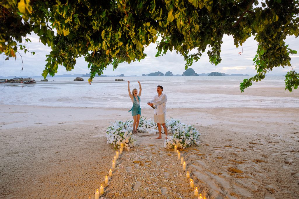 Krabi surprise proposal decoration planner, marriage proposal, Surprise proposal, Krabi Wedding Planner, Krabi planner