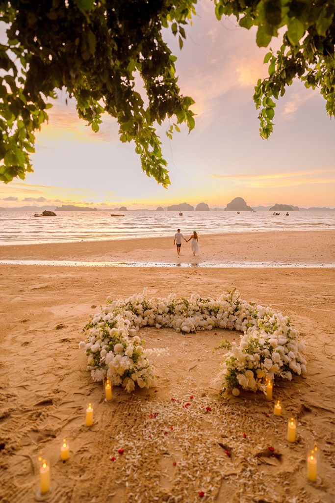 Krabi surprise proposal decoration planner, marriage proposal, Surprise proposal, Krabi Wedding Planner, Krabi planner