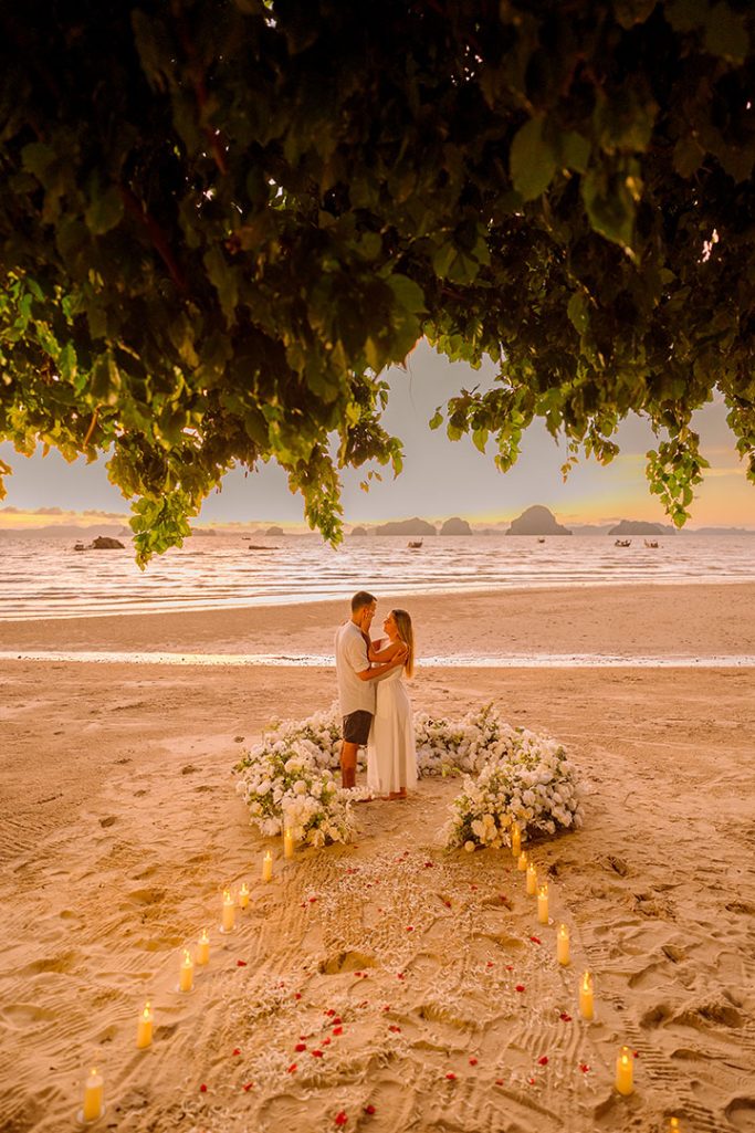 Krabi surprise proposal decoration planner, marriage proposal, Surprise proposal, Krabi Wedding Planner, Krabi planner