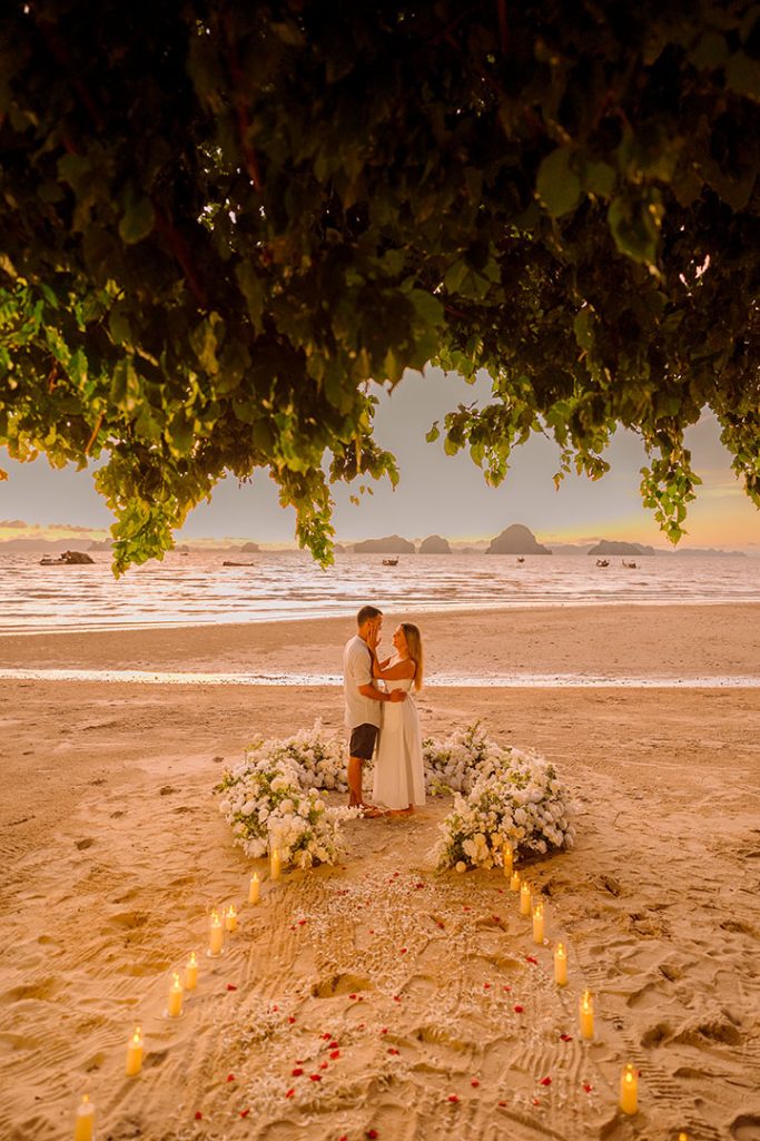Krabi surprise proposal decoration planner, marriage proposal, Surprise proposal, Krabi Wedding Planner, Krabi planner