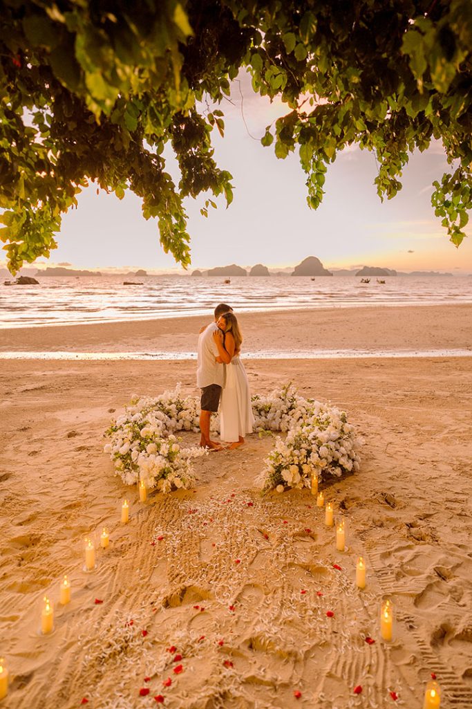 Krabi surprise proposal decoration planner, marriage proposal, Surprise proposal, Krabi Wedding Planner, Krabi planner