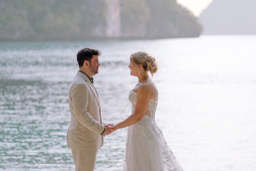 Elopement, Elopement wedding, Elopement wedding photography, Elopement wedding photographer, Elopement at island Krabi, Elopement wedding on boat Krabi, Longtail boat Krabi