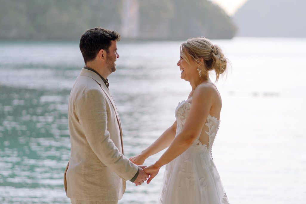 Elopement, Elopement wedding, Elopement wedding photography, Elopement wedding photographer, Elopement at island Krabi, Elopement wedding on boat Krabi, Longtail boat Krabi