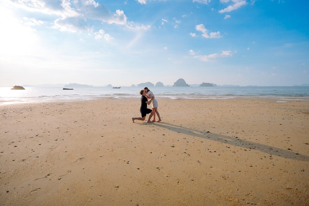 Krabi surprise proposal, Surprise proposal, Krabi surprise proposal photography, surprise proposal photographer in Krabi, surprise marriage proposal