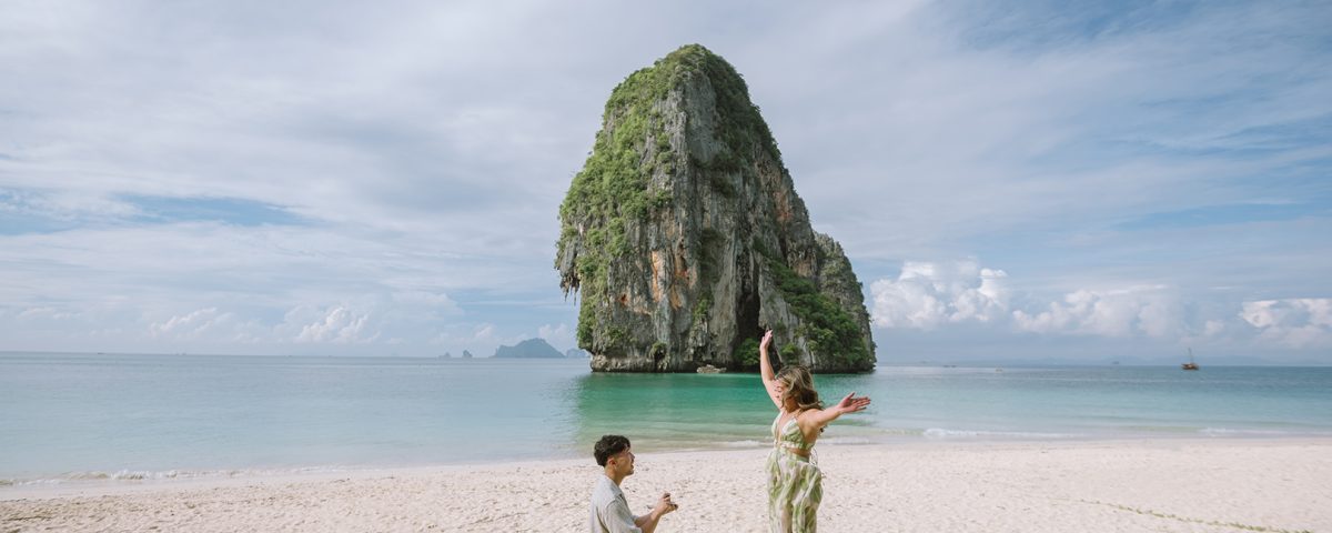 Krabi photography, Krabi photographer, Surprise proposal, Railay beach, Railay photographer, Railay photo shoot, Photo shoot at Railay, Surprise marriage proposal, Phra Nang Beach Railay